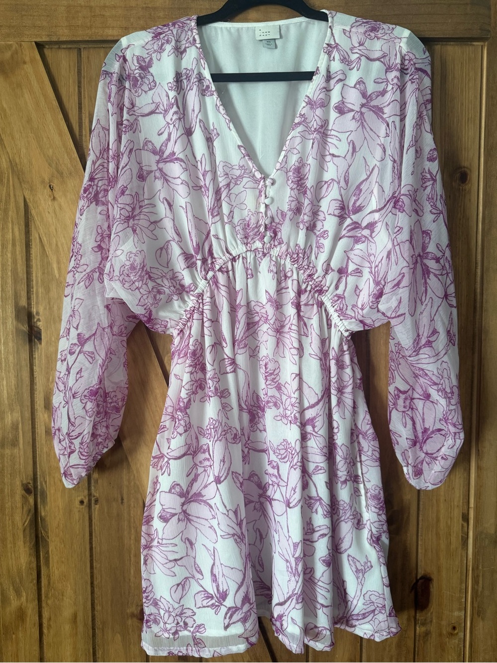 a new day dress with Lavender Accents